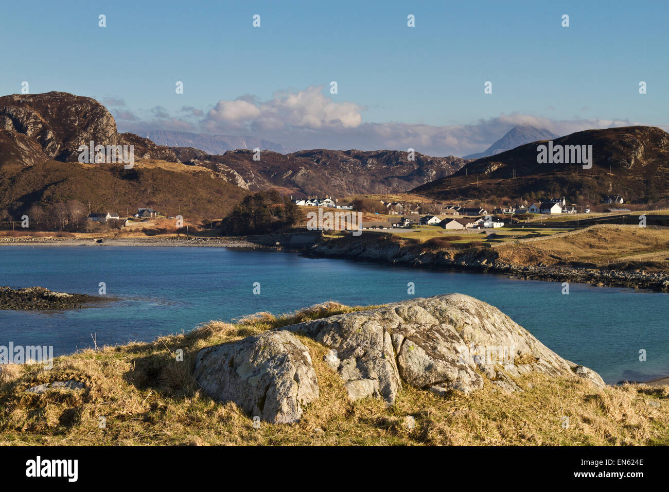Scourie village in Sutherland, North West Scotland Stock Photo Alamy