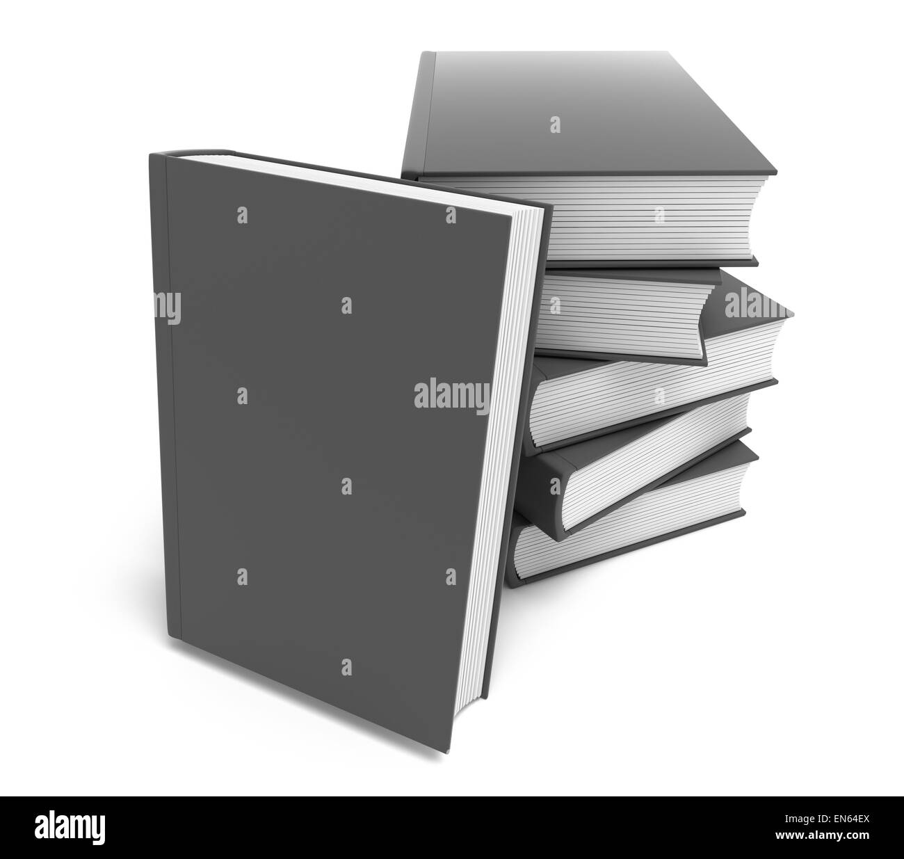 New book presentation. Isolated on white. Clean cover Stock Photo Alamy