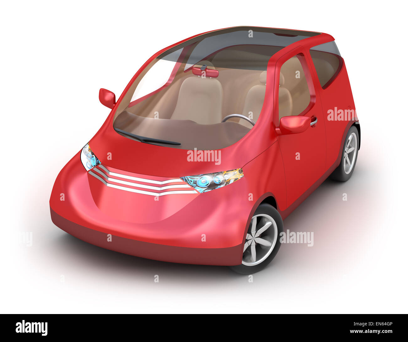 City car isolated on white. My Own Design Stock Photo Alamy