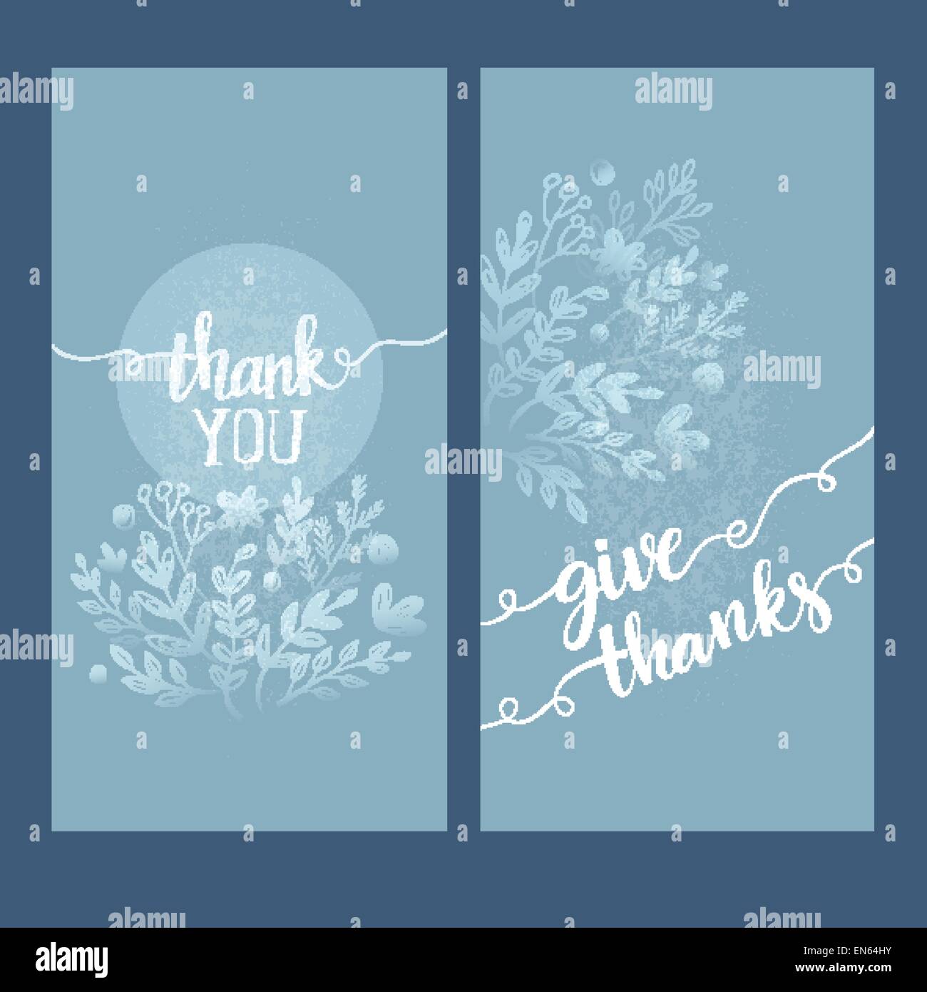 Card with the words thank you. Vector illustration Stock Vector Image