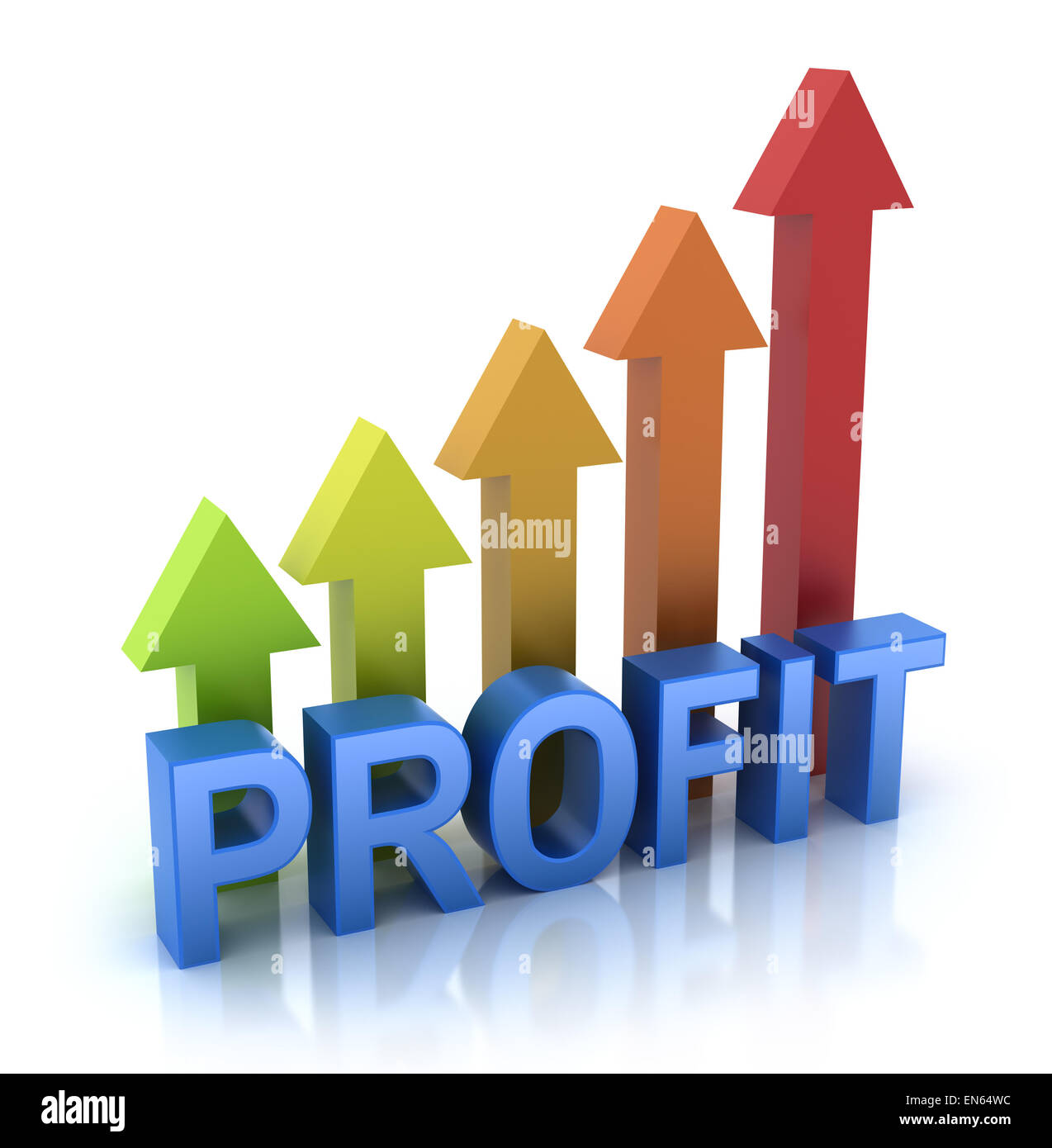 Profit colorful graph concept Stock Photo - Alamy