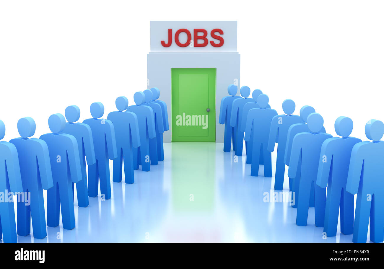 Work Centre People looking for a job Stock Photo Alamy