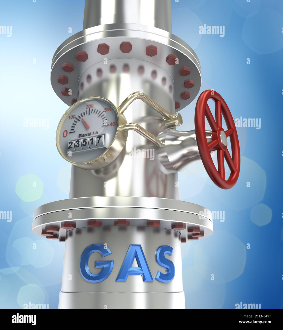 Gas pipeline - concept Stock Photo