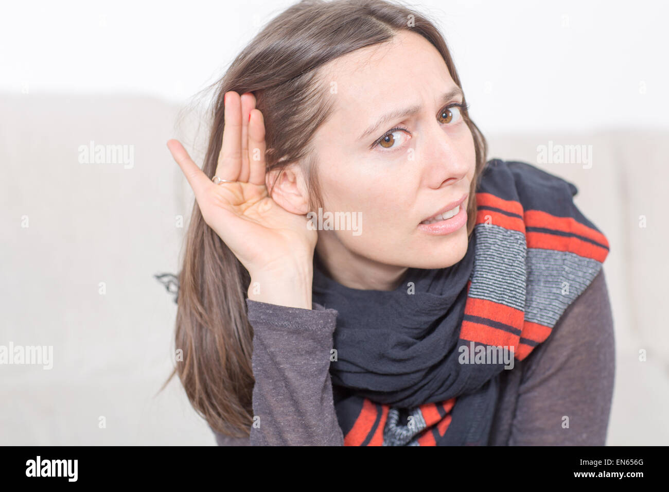 symbol picture for listening Stock Photo - Alamy