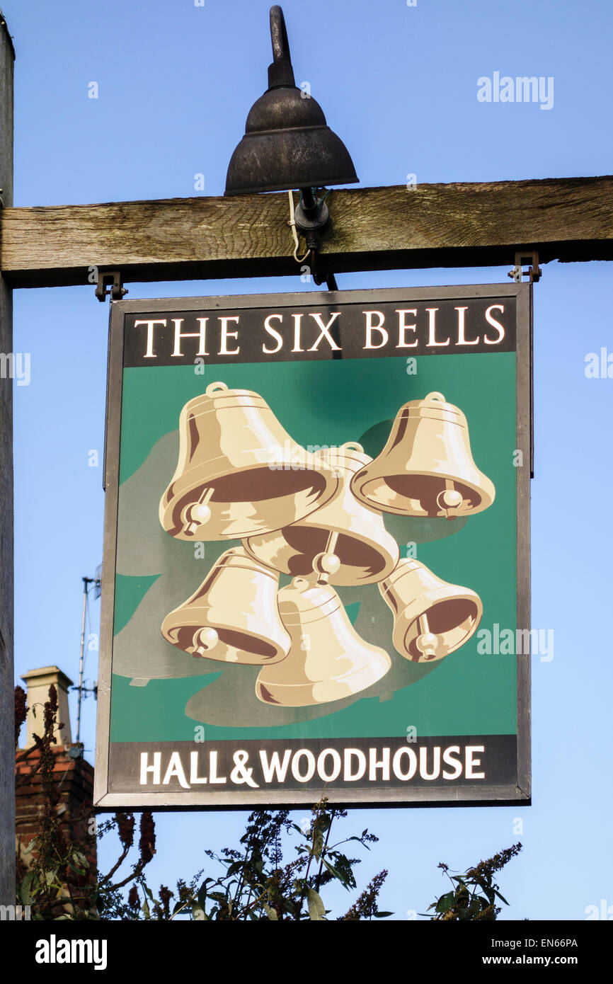 The Six Bells public house in Newdigate, Surrey, UK Stock Photo