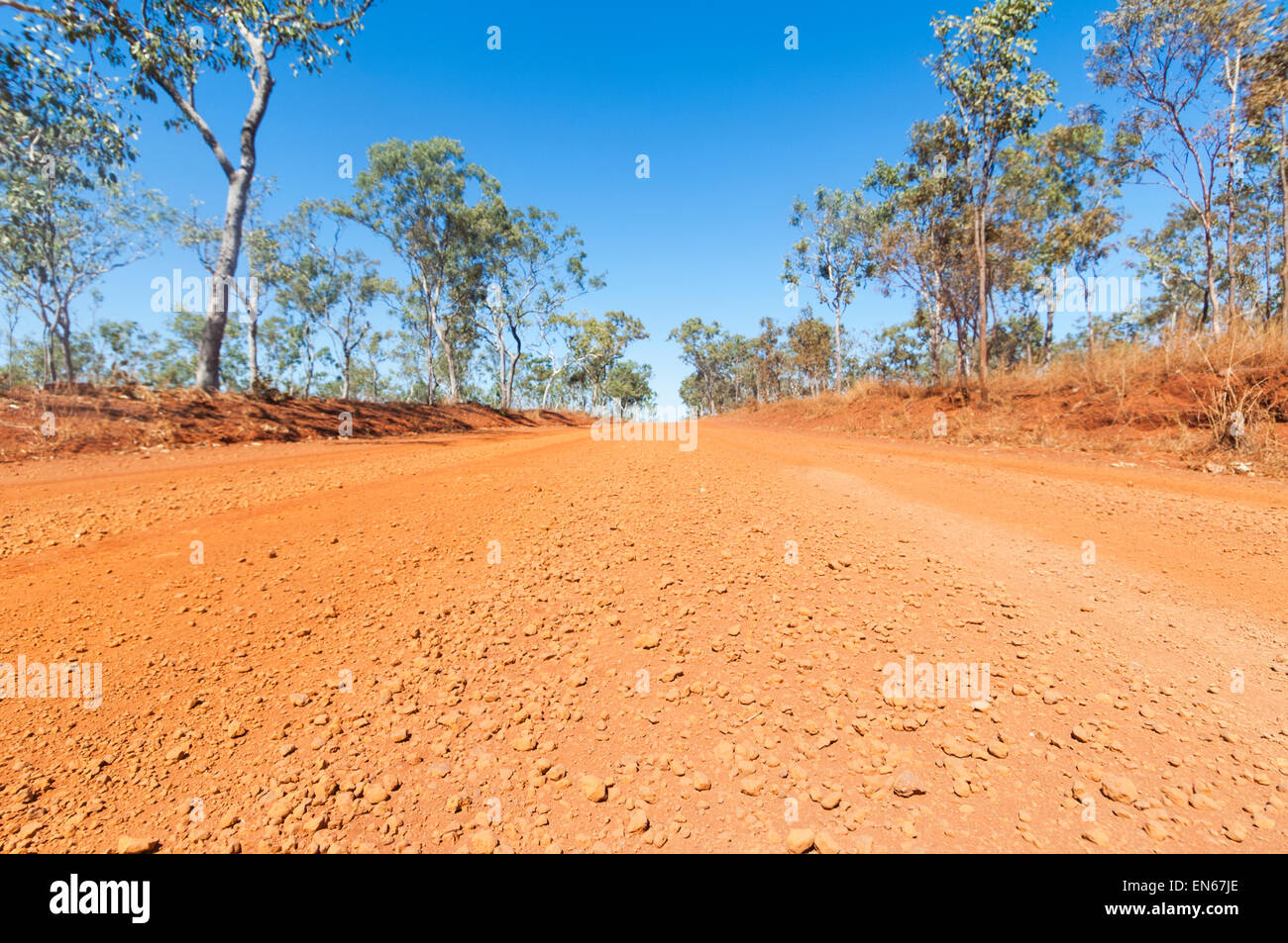 Dirt Road on Mitchell Plateau, Kimberley, Outback, Western Australia, Australia Stock Photo