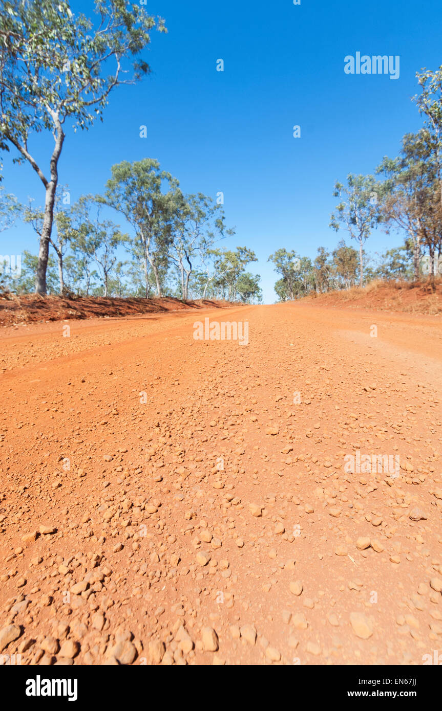 Dirt Road on Mitchell Plateau, Kimberley, Outback, Western Australia, Australia Stock Photo