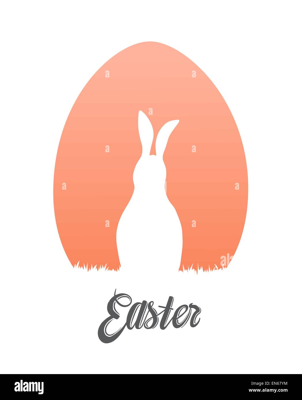 Easter egg and bunny vector Stock Vector Image & Art - Alamy