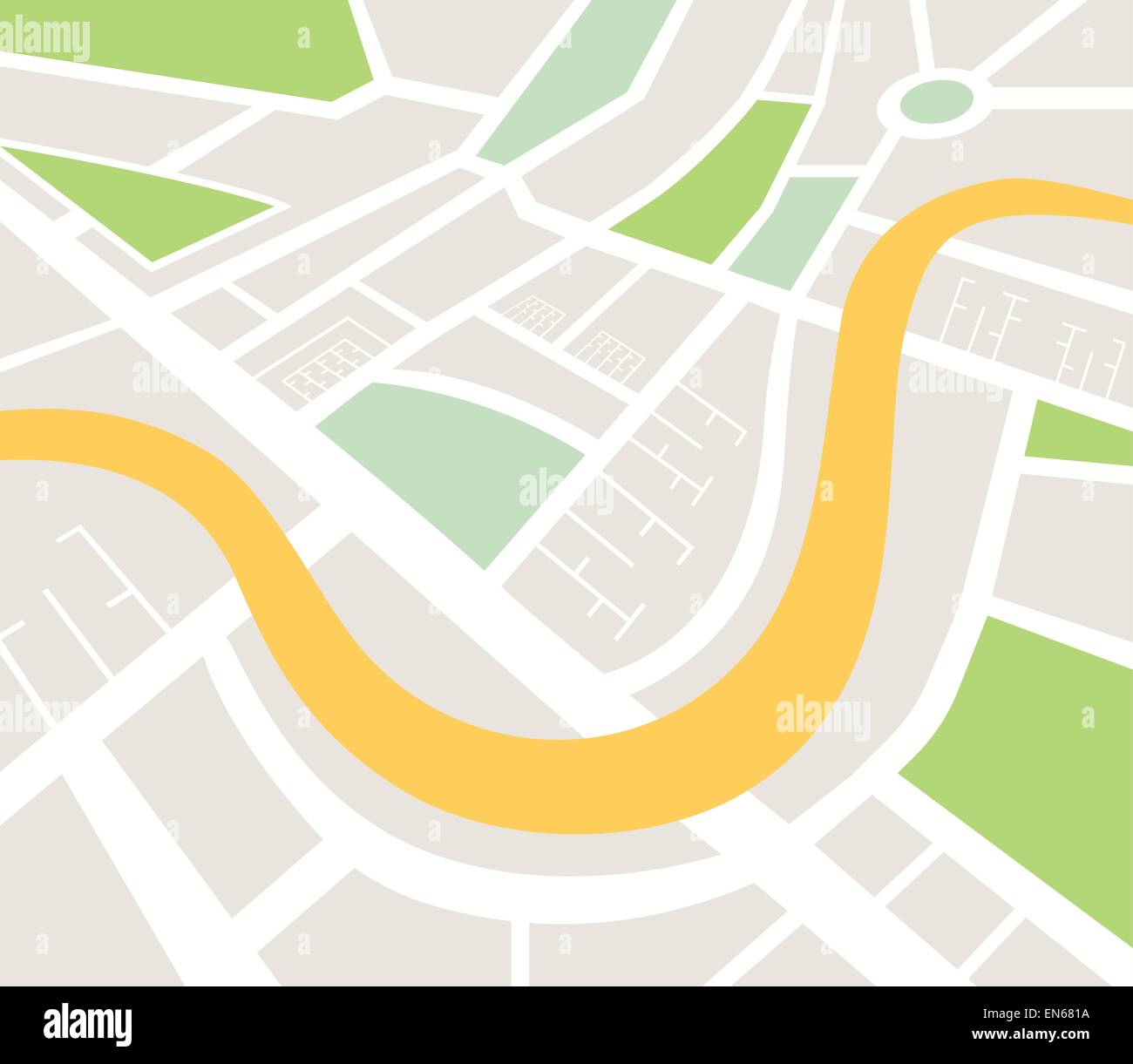 Urban planning map hi res stock - Map Of Urban Infrastructure Vector EN681A 