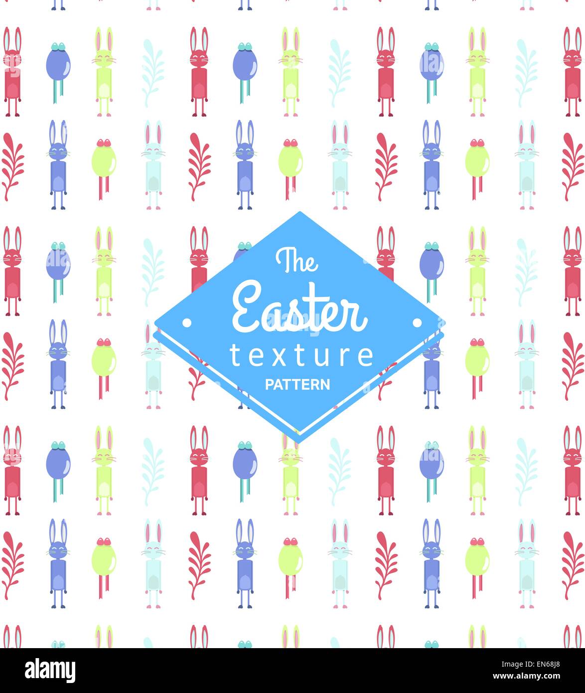 Easter pattern wallpaper vector Stock Vector