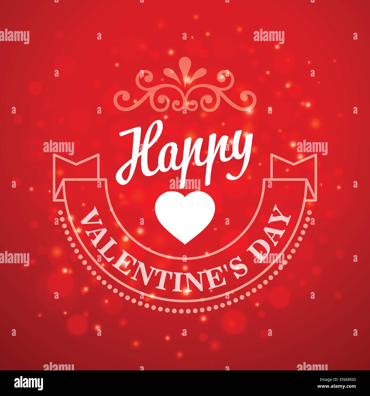 Typography Valentine's Day cards on bokeh background Stock Vector Image ...