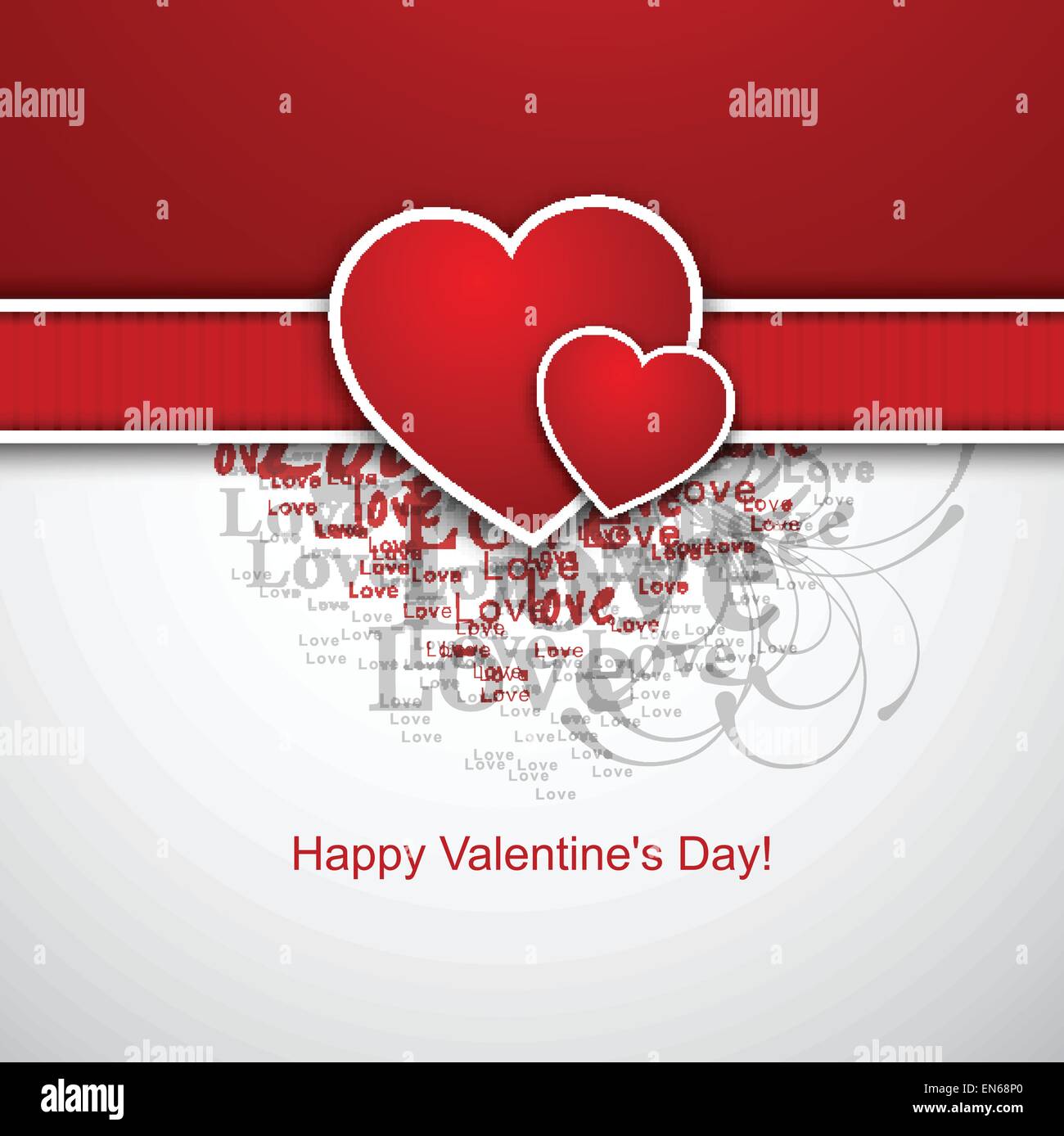Valentine's Day card Stock Vector Image & Art - Alamy