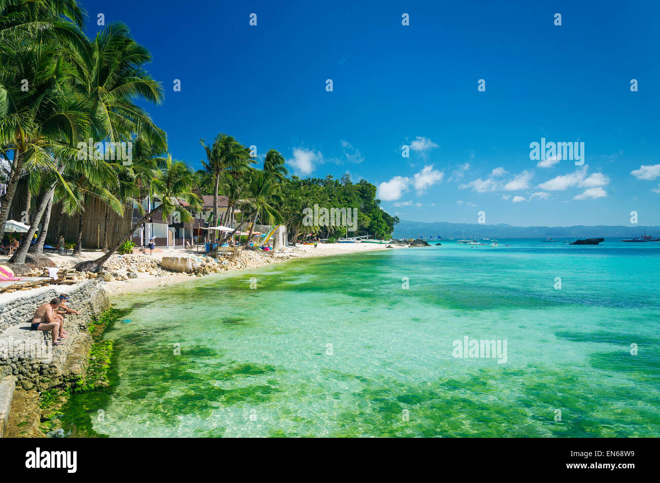 diniwid tropical paradise beach in boracay philippines Stock Photo