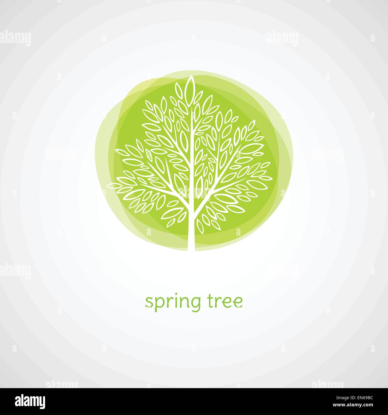 Tree of Love. Logo Vector illustration. EPS 10 Stock Vector