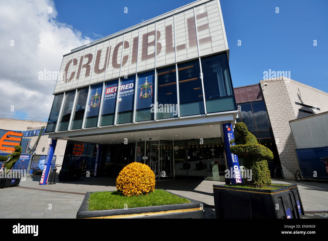 Sheffield Crucible Theatre Stock Photo