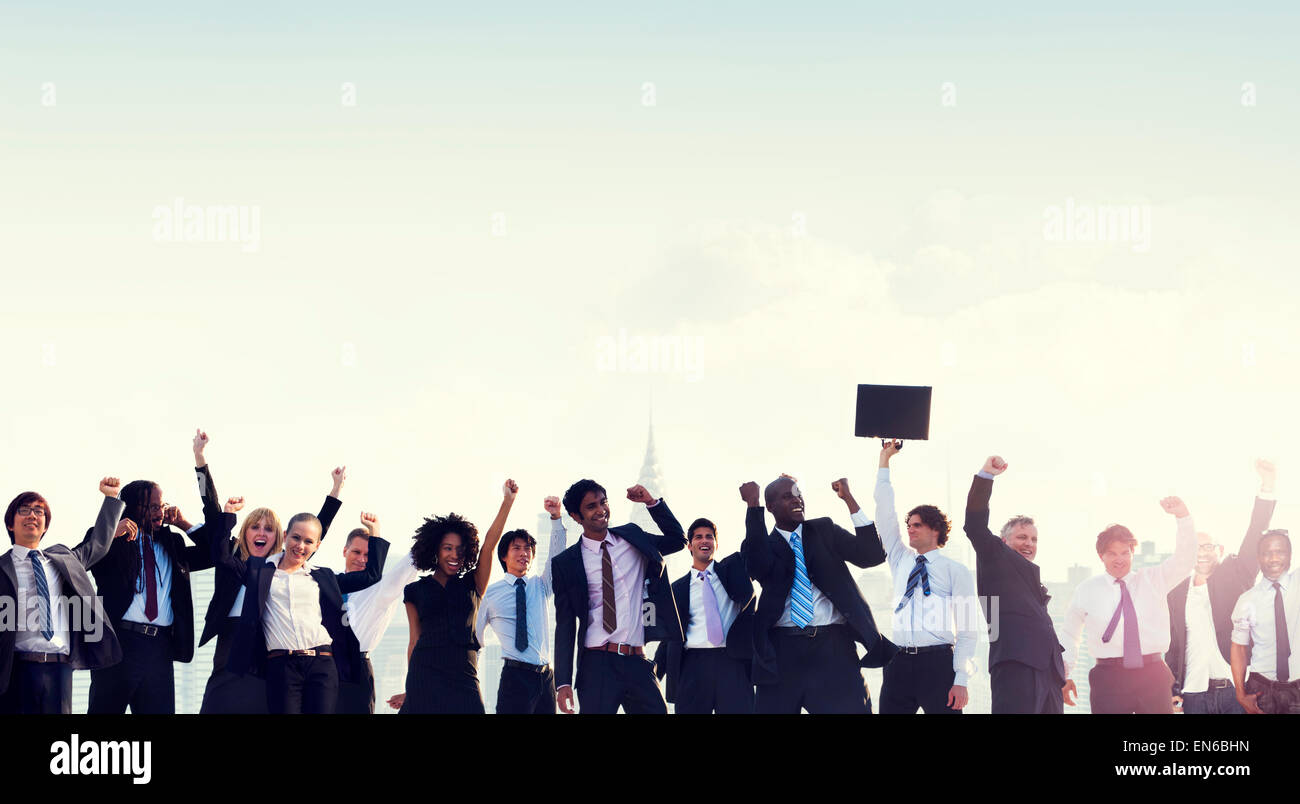 Business People Corporate Celebration Success Concept Stock Photo - Alamy