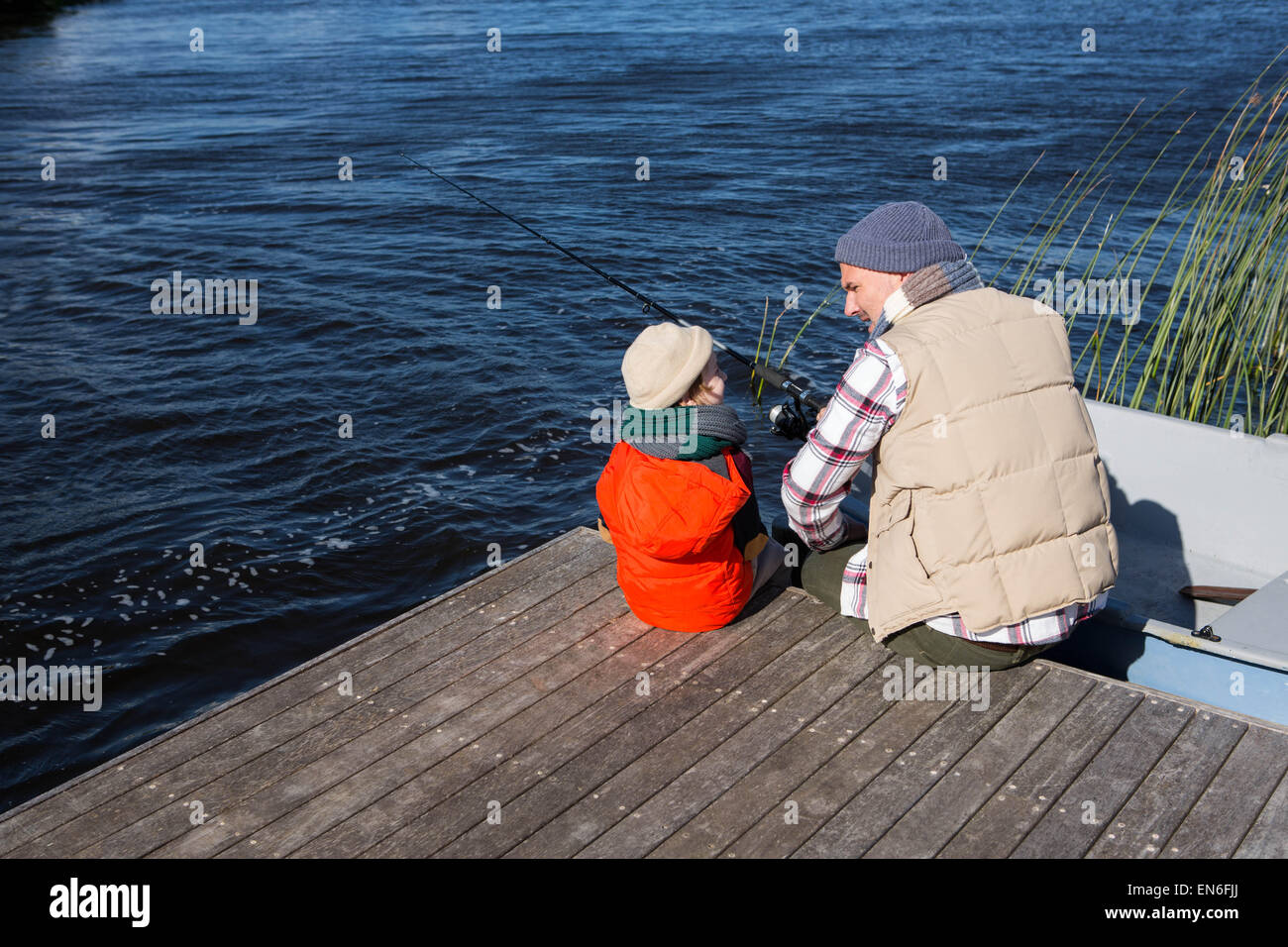 Boys fishing river hi-res stock photography and images - Alamy