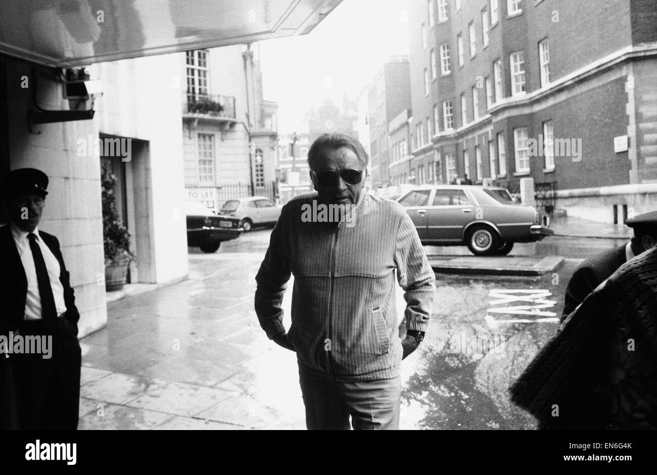 Richard Burton at the Dorchester Hotel in London, 25th June 1982. Stock Photo