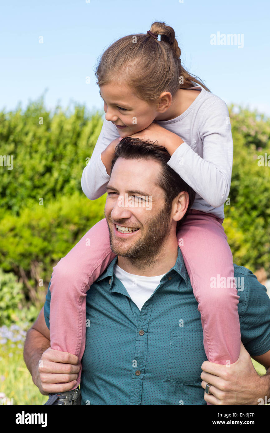 Father and daughter having fun Stock Photo - Alamy