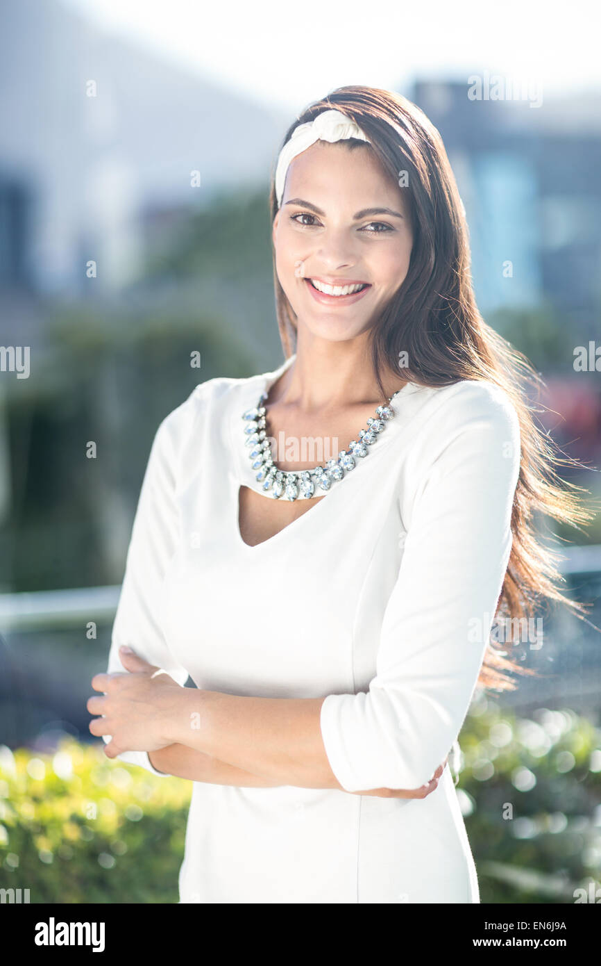 Woman crossed arms gesture hi-res stock photography and images - Alamy
