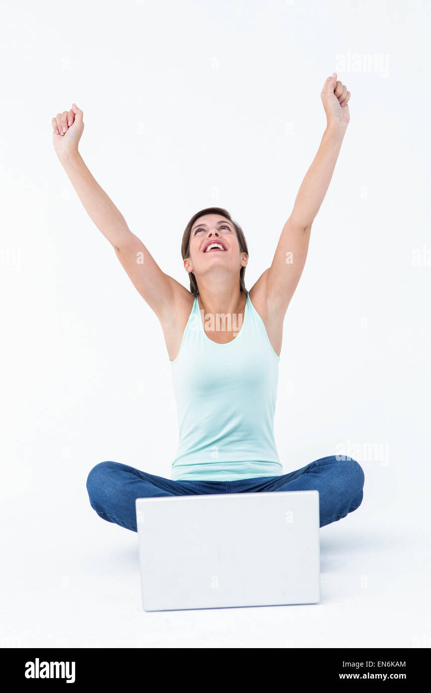 Excited woman hi-res stock photography and images - Alamy