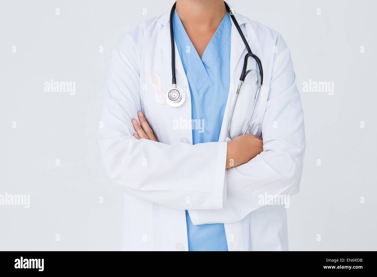 Doctor with arms crossed Stock Photo