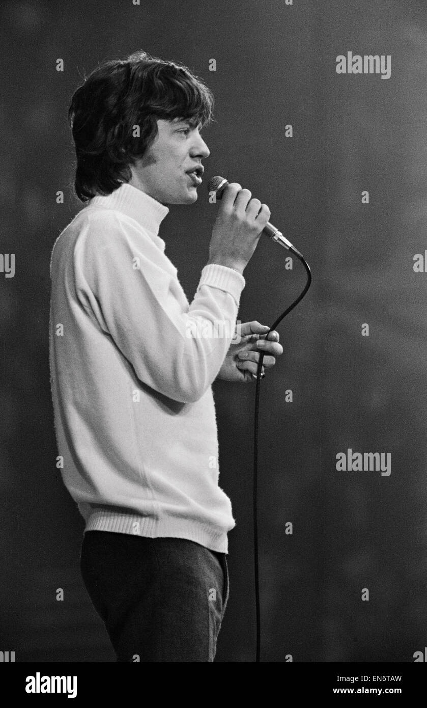 Young Mick Jagger On Stage