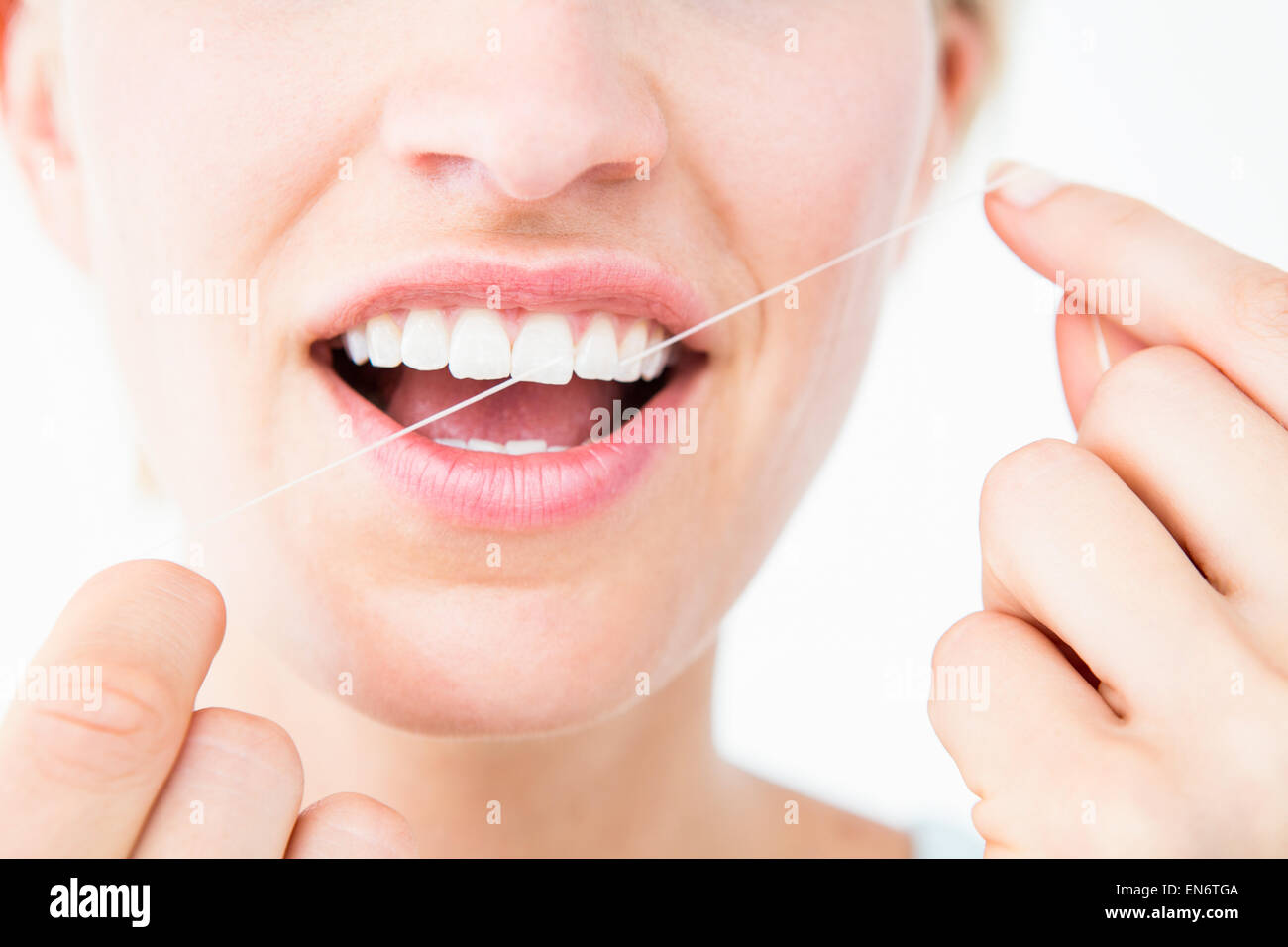 Dental Floss Container Stock Photo