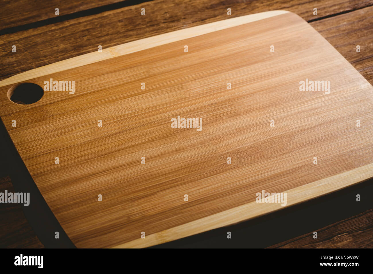 Wooden chopping board Stock Photo