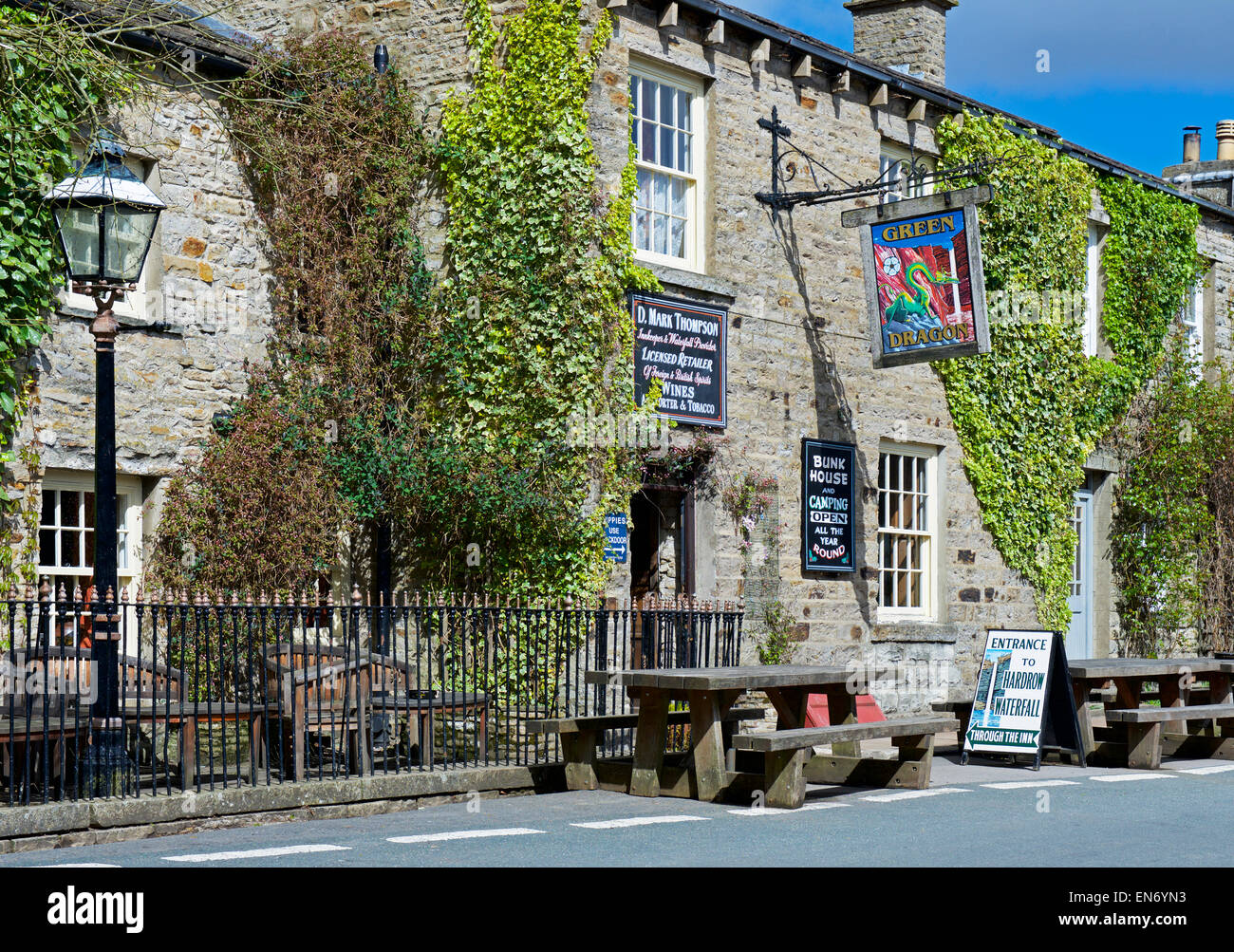 The Green Dragon pub, Hardraw, Yorkshire Dales, North Yorkshire