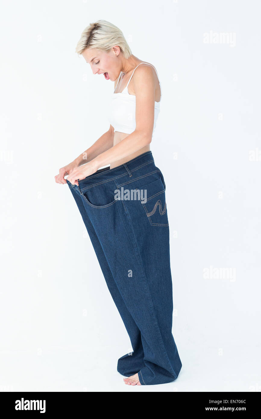 Large pants woman hi-res stock photography and images - Alamy
