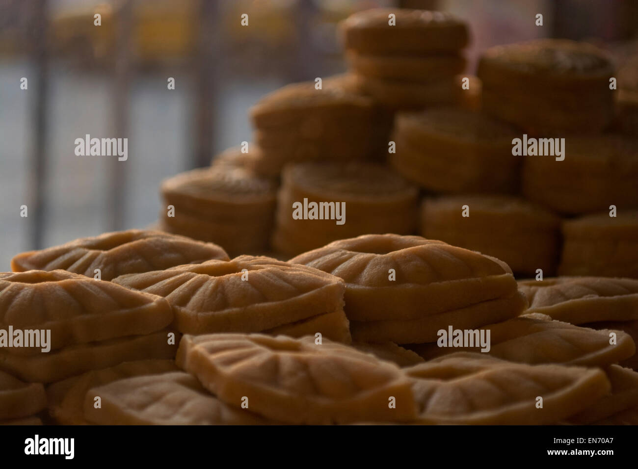 Closeup of various cookies Stock Photo Alamy