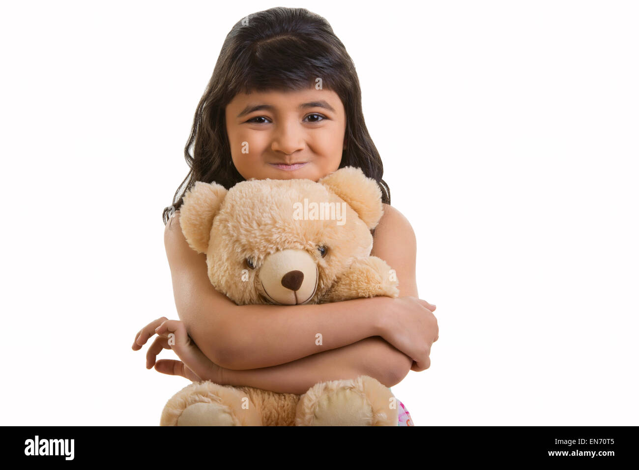 Girl with teddy bear Stock Photo - Alamy