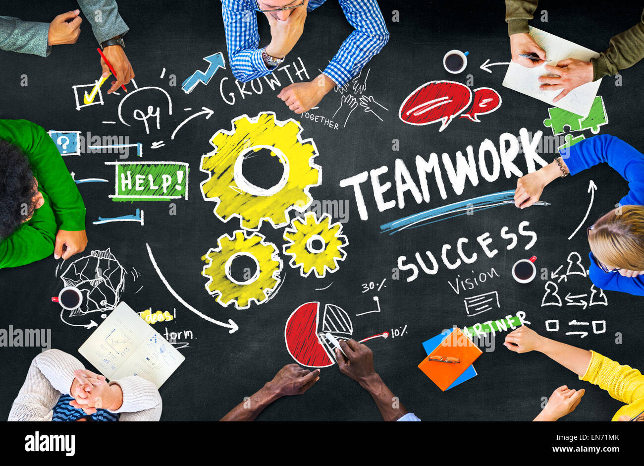 Teamwork Team Together Collaboration People Education Learning Concept ...