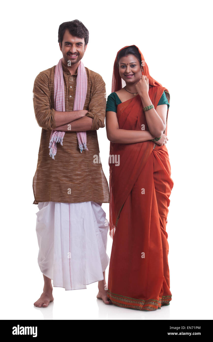 Portrait of rural couple Stock Photo - Alamy