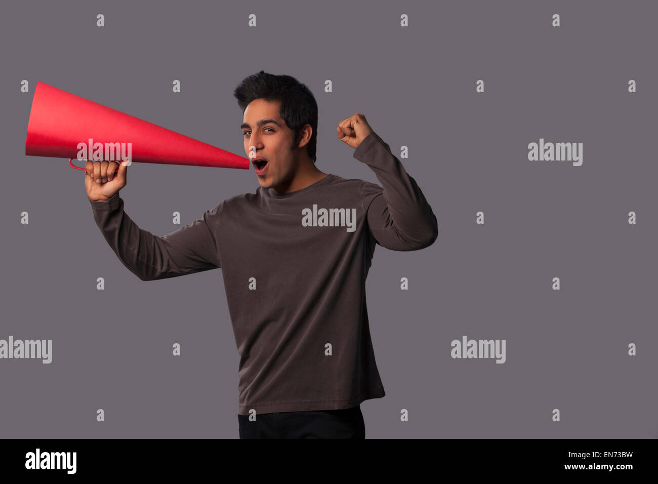 Cheering young men hi-res stock photography and images - Alamy