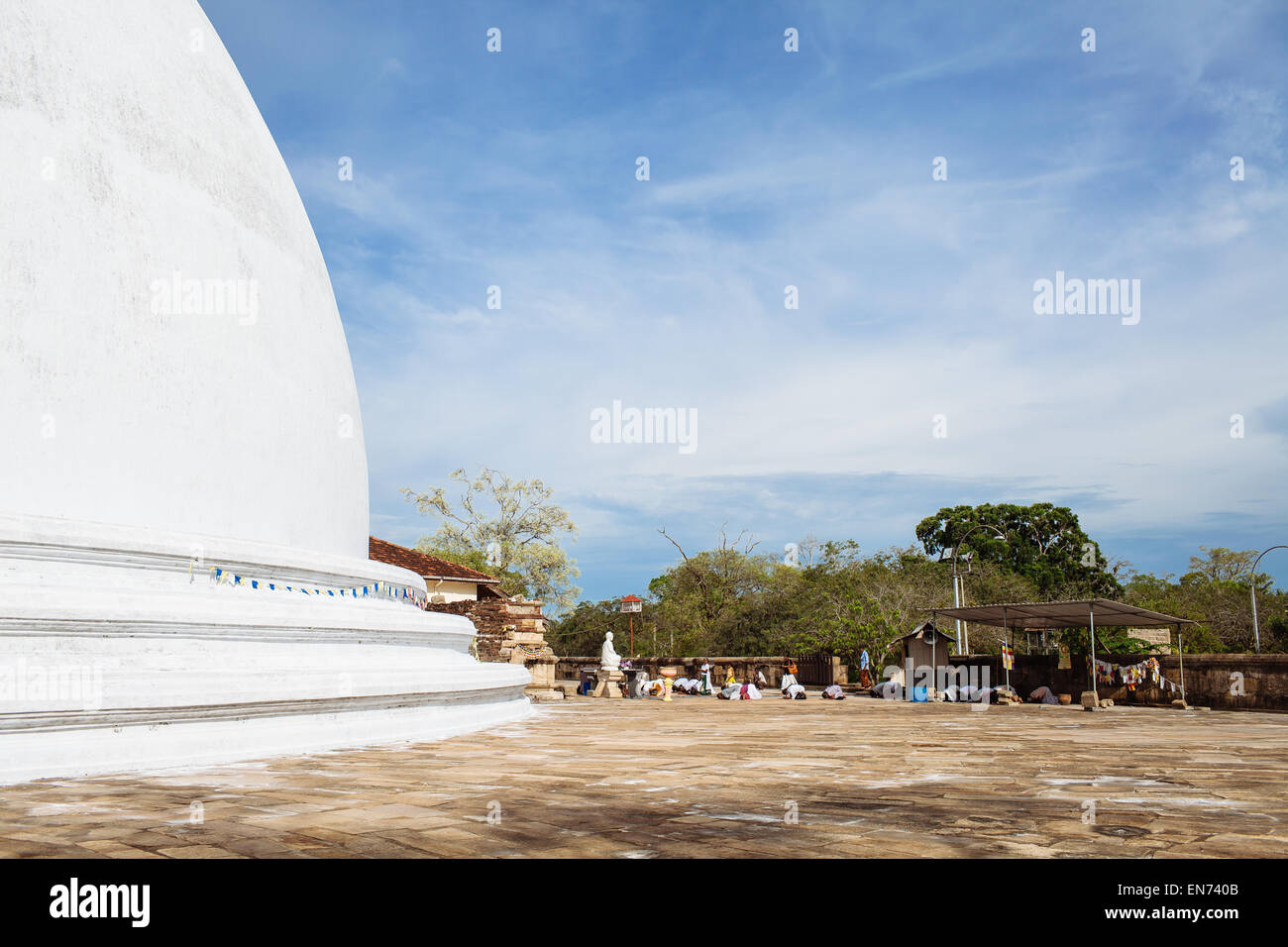The Mirisavatiya dagoba in the ancient city of Anuradhapura, Sri Lanka. Stock Photo