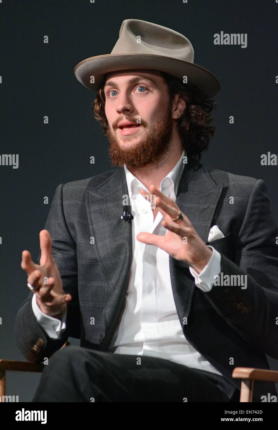 New York, NY, USA. 28th Apr, 2015. Aaron Taylor-Johnson at in-store appearance for Meet the Actors: AVENGERS: AGE OF ULTRON, The Apple Store Soho, New York, NY April 28, 2015. Credit:  Derek Storm/Everett Collection/Alamy Live News Stock Photo