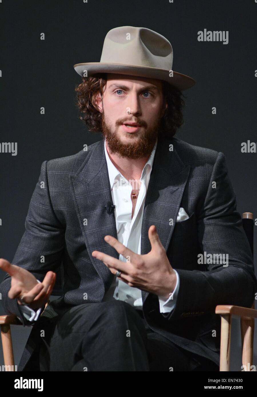 New York, NY, USA. 28th Apr, 2015. Aaron Taylor-Johnson at in-store appearance for Meet the Actors: AVENGERS: AGE OF ULTRON, The Apple Store Soho, New York, NY April 28, 2015. Credit:  Derek Storm/Everett Collection/Alamy Live News Stock Photo