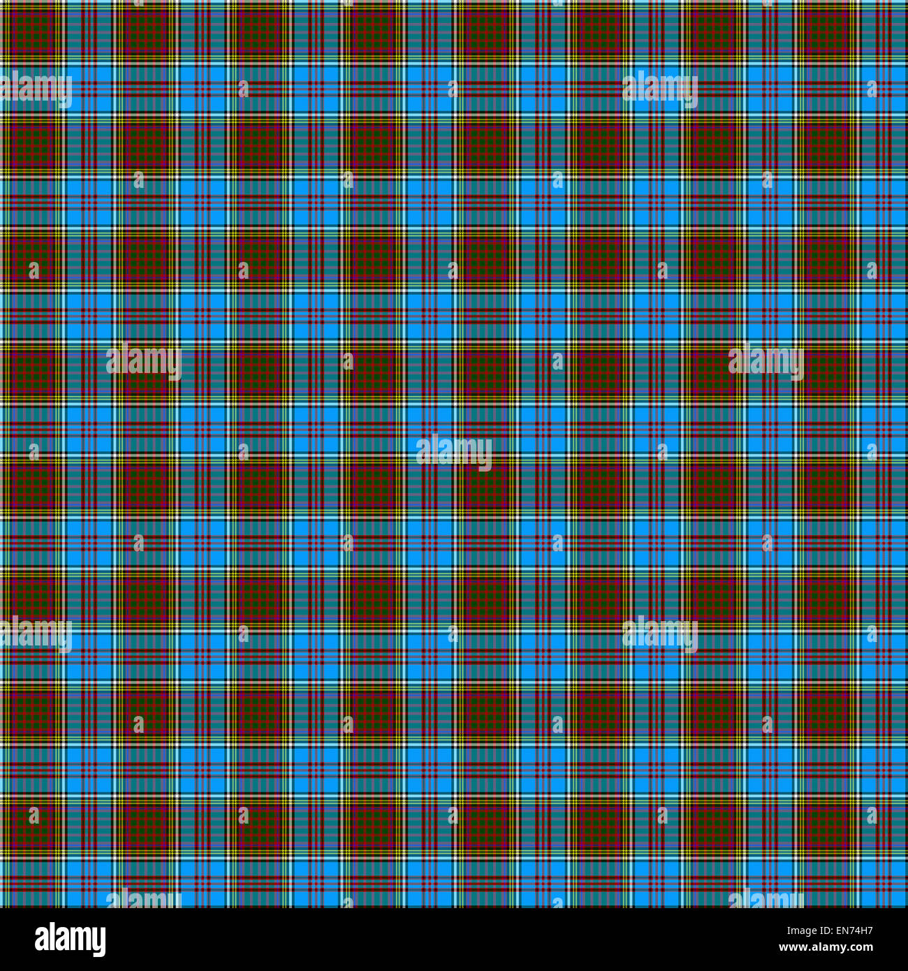 A seamless patterned tile of the clan Anderson tartan. Stock Photo