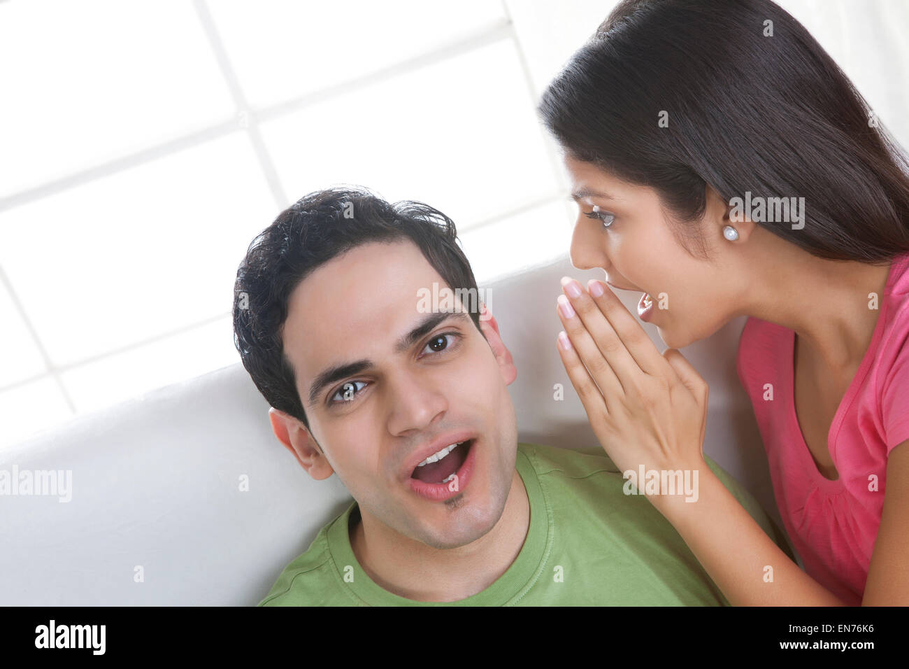 Portrait of a young couple Stock Photo