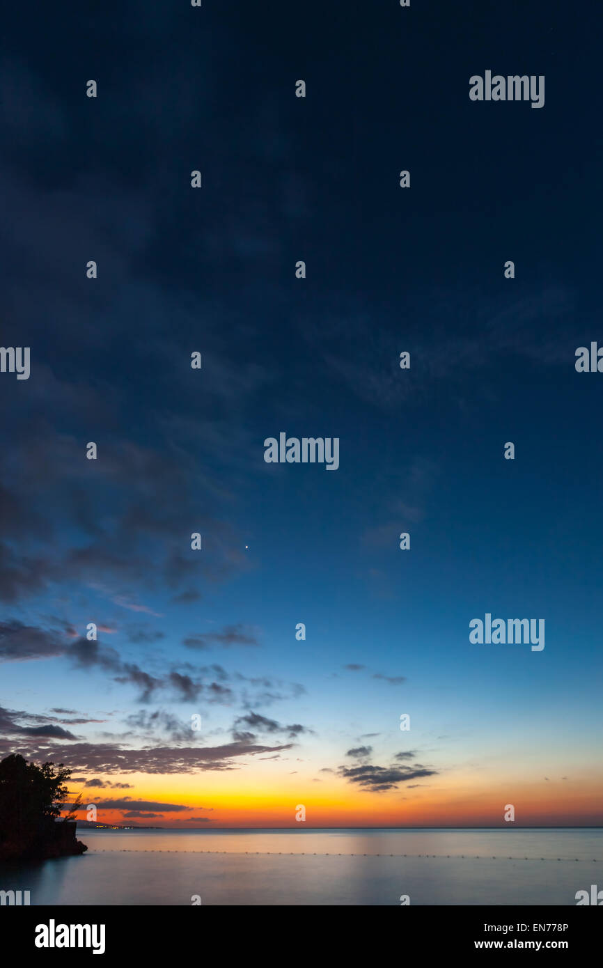 beautiful sunset at the beach Stock Photo - Alamy