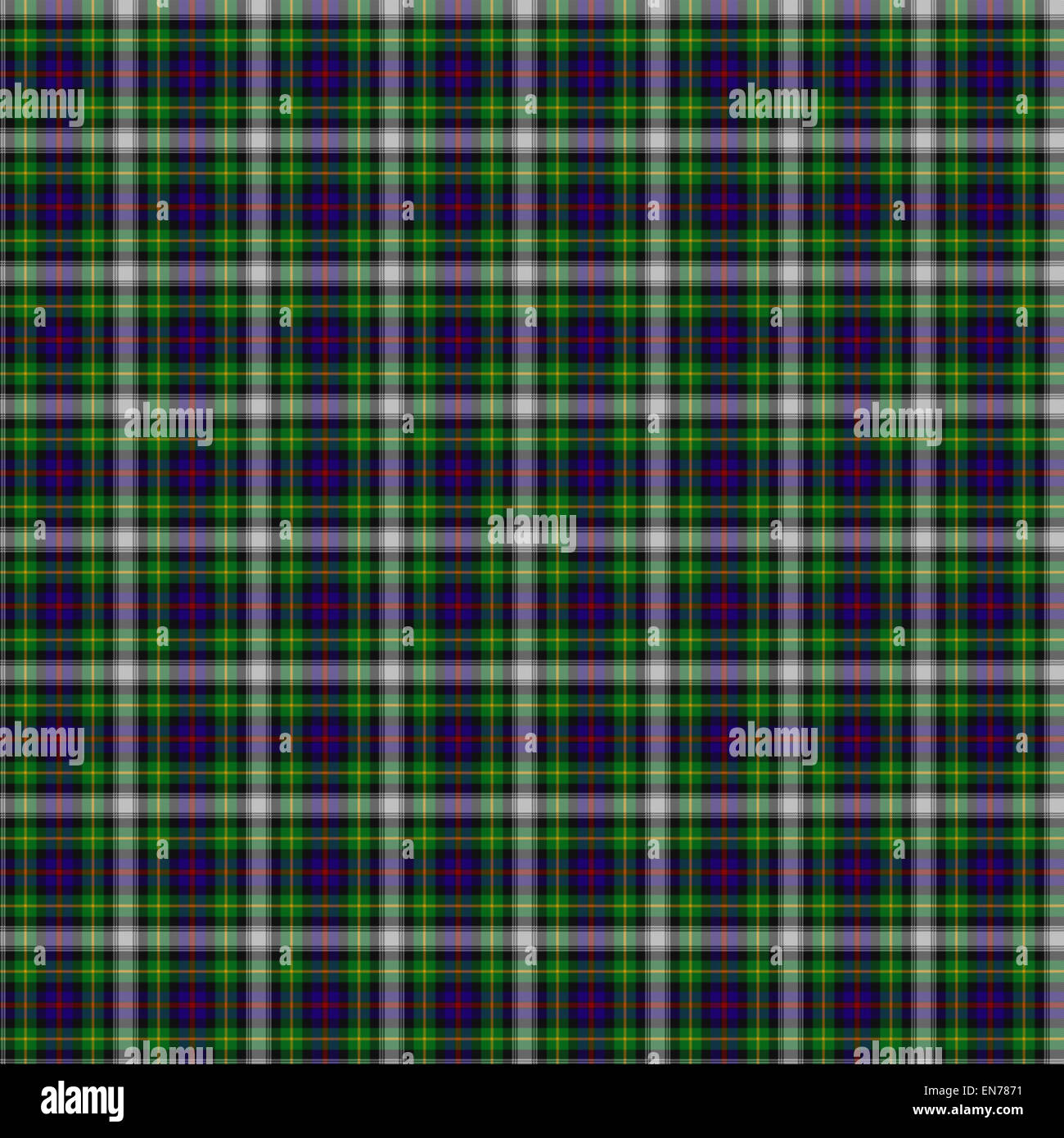 A seamless patterned tile of the clan Farquharson tartan. Stock Photo