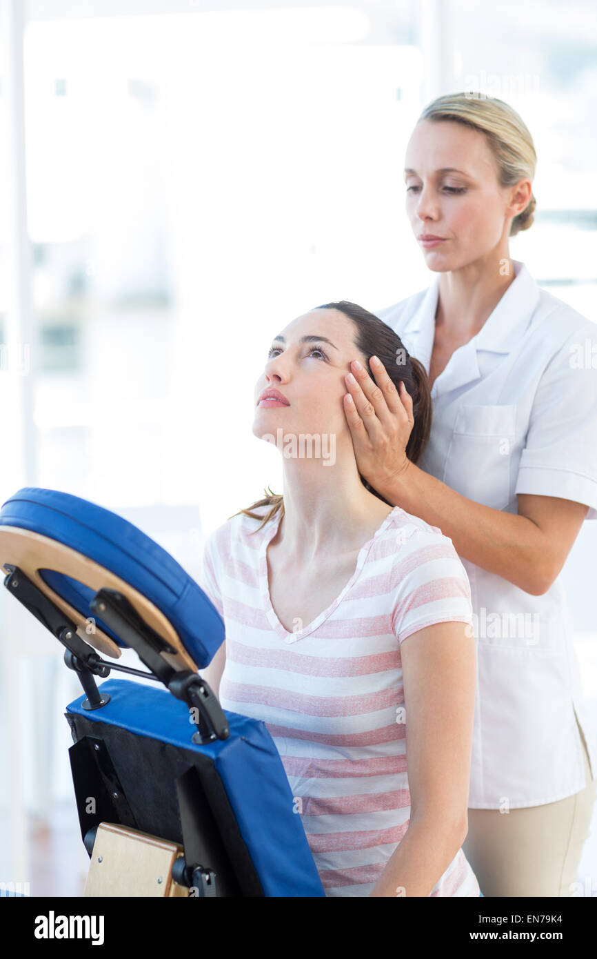 Woman massage neck hi-res stock photography and images - Alamy