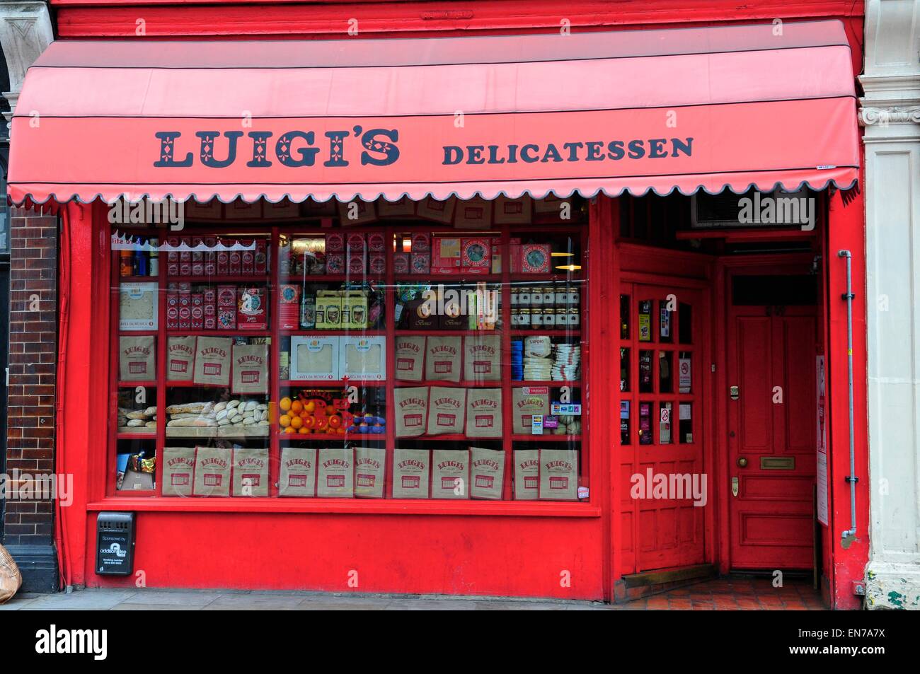 Luigi's Delicatessen, Fulham Road, London, England, UK Stock Photo