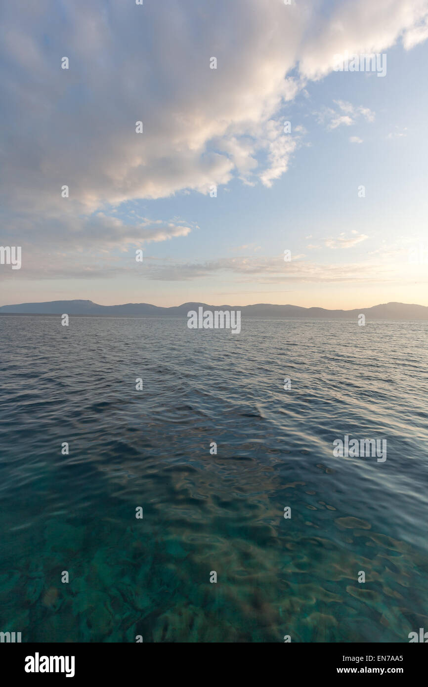 beautiful sunset at the sea Stock Photo - Alamy