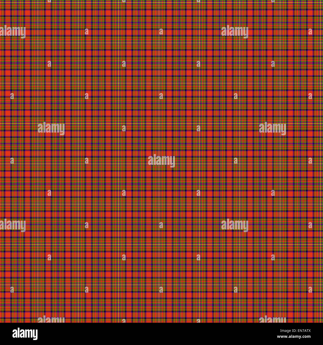 A seamless patterned tile of the clan Hepburn tartan. Stock Photo