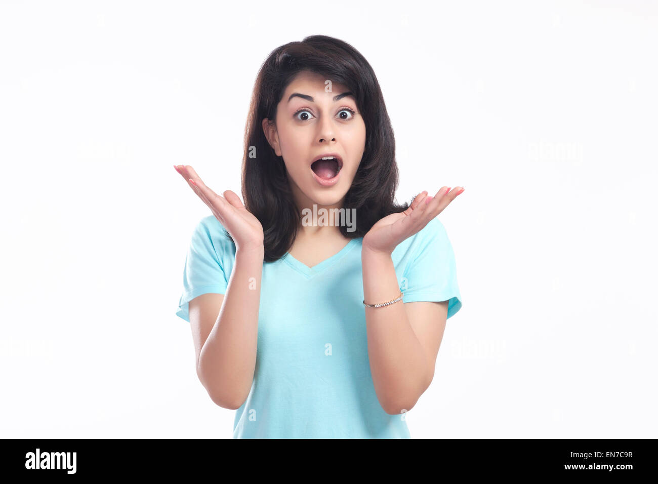 Portrait of a surprised woman Stock Photo - Alamy