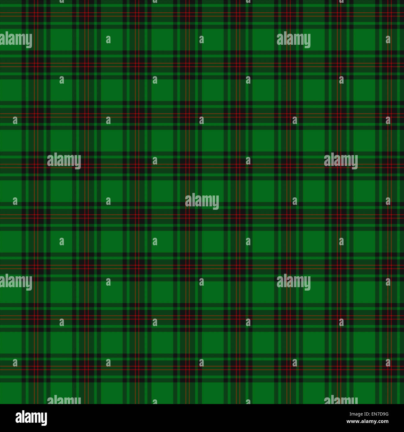 A seamless patterned tile of the clan Lundin tartan. Stock Photo