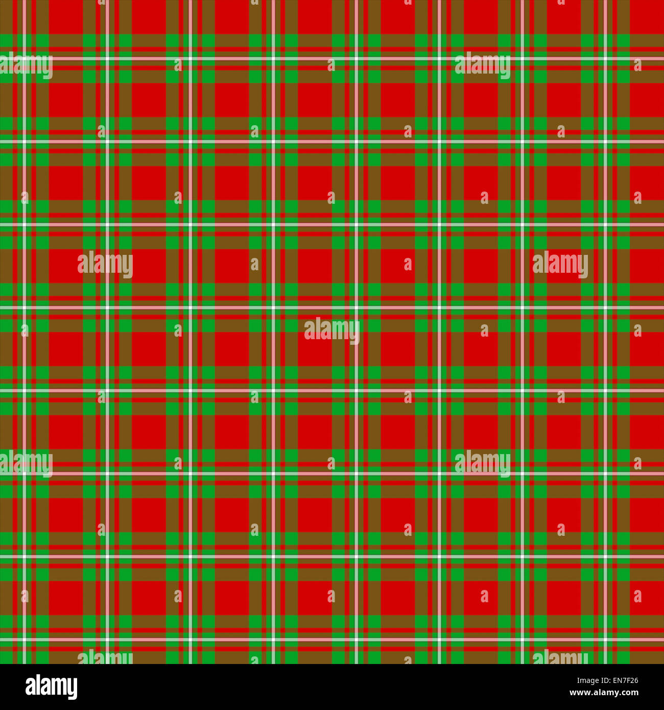 A seamless patterned tile of the clan MacGregor tartan. Stock Photo